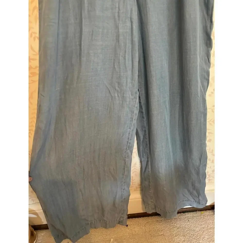 FALL SALE! NWT Vince Camuto Light Blue Chambray Jumpsuit - Picture 5 of 7